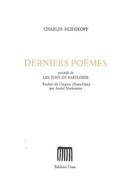 Couverture du livre « Derniers poèmes ; Les Juifs en Babylonie » de Charles Reznikoff aux éditions Unes