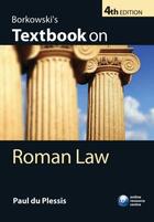 Couverture du livre « Borkowski's textbook on roman law (4e édition) » de Paul Du Plessis aux éditions Oxford Up Elt