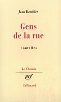 Couverture du livre « Gens de la rue » de Jean Demelier aux éditions Gallimard