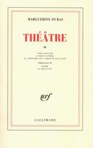 Couverture du livre « Théâtre t.4 » de Marguerite Duras aux éditions Gallimard