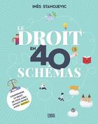 Couverture du livre « Le droit en schémas : 40 visuels pour maîtriser les bases » de Ines Stanojevic aux éditions De Boeck Superieur