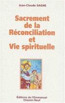 Couverture du livre « Sacrement de la reconciliation et vie spirituelle » de  aux éditions Emmanuel