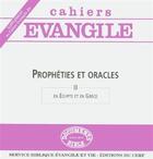 Couverture du livre « SCE-89 Prophéties et oracles (II) » de Col Cahiers Evang. aux éditions Cerf