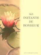 Couverture du livre « 365 instants de bonheur » de  aux éditions Courrier Du Livre