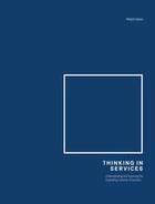 Couverture du livre « Thinking in services » de Iqbal Majid aux éditions Bis Publishers