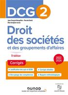 Couverture du livre « Dcg 2 droit des societes et des groupements d affaires - dcg 2 droit des societes et des groupements » de Bocquillon/David aux éditions Dunod