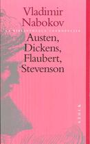Couverture du livre « Austen, Dickens, Flaubert, Stevenson » de Vladimir Nabokov aux éditions Stock