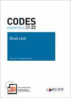 Couverture du livre « Codes essentiels : droit civil à jour au 1er septembre 2022 (édition 2022) » de Paul Alain Foriers aux éditions Larcier
