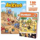 Couverture du livre « Les Arkéos Tome 1 : plein les fouilles ! » de Ghorbani Cedric et Jean-Luc Garrera et Alkeo aux éditions Bamboo