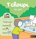 Couverture du livre « T'choupi au zoo » de Thierry Courtin aux éditions Nathan