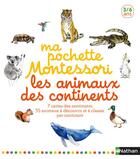Couverture du livre « Ma pochette Montessori ; les animaux des continents » de Roberta Rocchi aux éditions Nathan