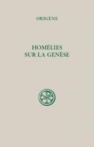 Couverture du livre « Homélies sur la génèse » de Origene aux éditions Cerf