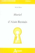 Couverture du livre « MURIEL » de Michel Marie aux éditions Atlande Editions