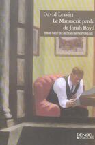 Couverture du livre « Le manuscrit perdu de jonah boyd » de Leavitt D aux éditions Denoel