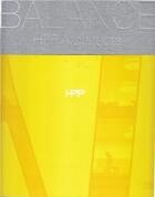 Couverture du livre « Hpparchitects balance » de Maier-Solgk Frank aux éditions Hatje Cantz