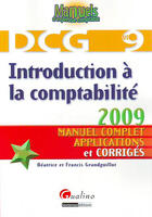 Couverture du livre « Introduction à la comptabilité ; DCG 9 (2e édition ) » de Grandguillot Beatric aux éditions Gualino