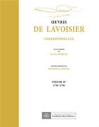 Couverture du livre « Correspondance v.IV ; 1784-1786 » de Andre Lavoisier et Michelle Goupil aux éditions Hermann
