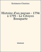 Couverture du livre « Histoire d'un paysan IV » de Erckmann-Chatrian aux éditions Bibebook