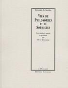 Couverture du livre « Vies de philosophes et de sophistes » de Eunape aux éditions Manucius