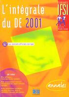 Couverture du livre « L'integrale du d.e. 2001 » de  aux éditions Lamarre