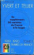 Couverture du livre « Tome 1 de france 2020 cotation des timbre de france 1849 a nos jours » de Yvert Et Tellier aux éditions Yvert Et Tellier
