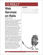 Couverture du livre « Web Services on Rails » de Kevin Marshall aux éditions O Reilly
