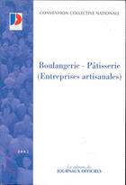 Couverture du livre « Boulangerie-patisserie ; entreprises artisanales » de  aux éditions Documentation Francaise