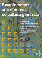 Couverture du livre « Entrainement Epr.Culture Gen. » de Salon-S+Savignac-J.C aux éditions Dalloz
