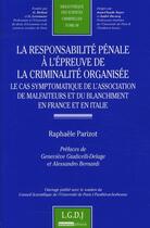Couverture du livre « Responsabilité pénale » de Raphaelle Parizot aux éditions Lgdj