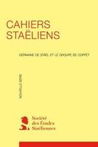 Couverture du livre « Cahiers staeliens 1965, n 3 - varia » de  aux éditions Classiques Garnier