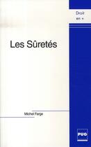 Couverture du livre « Les sûretés » de Michel Farge aux éditions Pu De Grenoble