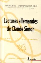 Couverture du livre « Lectures allemandes de claude simon » de Nitsch/Cassagnau aux éditions Pu Du Septentrion