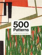 Couverture du livre « 500 patterns » de Mayer Jeffrey/Conove aux éditions Laurence King