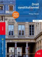 Couverture du livre « Droit constitutionnel (édition 2021/2022) » de Philippe Blacher aux éditions Hachette Education