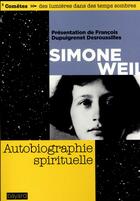 Couverture du livre « Autobiographie spirituelle » de Francois Dupuigrenet Desroussilles aux éditions Bayard