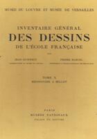 Couverture du livre « Inventaire général des dessins de l'école française t.10 » de Jean Guiffrey et Pierre Marcel aux éditions Nel