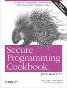 Couverture du livre « Secure Programming Cookbook for C and C++ » de John Viega aux éditions O Reilly