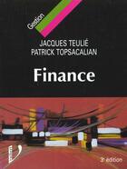 Couverture du livre « Finance » de Jacques Teulie aux éditions Vuibert