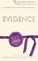 Couverture du livre « Key Cases: Evidence » de Hopkins Beverley aux éditions Hodder Education Digital