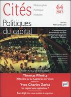 Couverture du livre « REVUE CITES t.64 ; politiques du capital » de Revue Cites aux éditions Puf