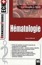 Couverture du livre « Hématologie » de Sandra Malak aux éditions Vernazobres Grego