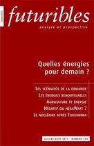 Couverture du livre « Quelles énergies pour demain ? » de Laurent/Cattier/Osso aux éditions Futuribles