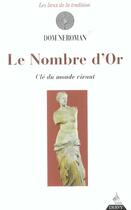 Couverture du livre « Le Nombre D'Or ; Cle Du Monde Vivant » de Dom Neroman aux éditions Dervy