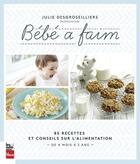 Couverture du livre « Bébé a faim ; 85 recettes et conseils sur l'alimentation de 4 mois » de Julie Desgroseilliers aux éditions La Presse