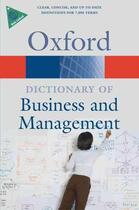 Couverture du livre « A DICTIONARY OF BUSINESS AND MANAGEMENT » de  aux éditions Oxford Up Elt