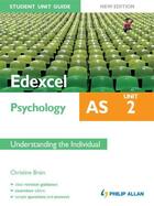 Couverture du livre « Edexcel AS Psychology Student Unit Guide New Edition: Unit 2 Understan » de Brain Christine aux éditions Hodder Education Digital