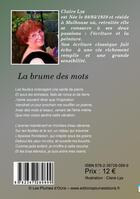 Couverture du livre « La brume des mots ; poésie » de Lys Claire aux éditions Les Plumes D'ocris