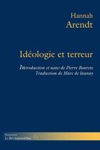 Couverture du livre « Idéologie et terreur » de Arendt/Bouretz aux éditions Hermann