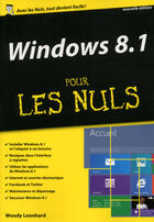 Couverture du livre « Windows 8.1 ; mégapoche pour les nuls » de Woody Leonhard aux éditions First Interactive