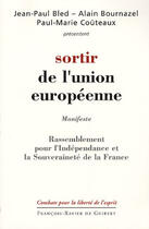 Couverture du livre « Sortir de l'union européenne » de  aux éditions Francois-xavier De Guibert
